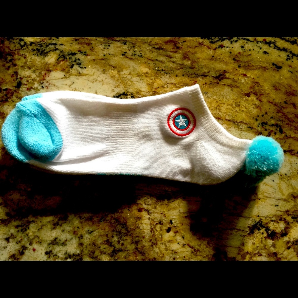 Marvel Captain America  Women Ankle Socks New